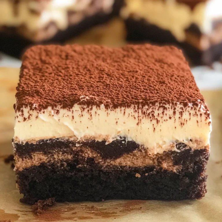 Tiramisu Brownies
